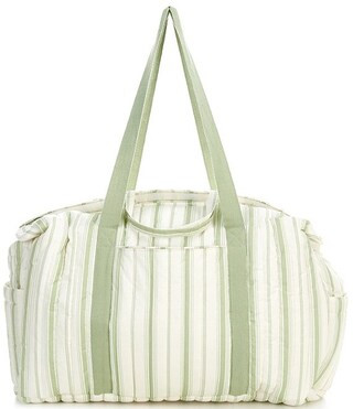 x Kristin Ellen Hockman Leo Green Stripe Weekender Bag | Dillard's