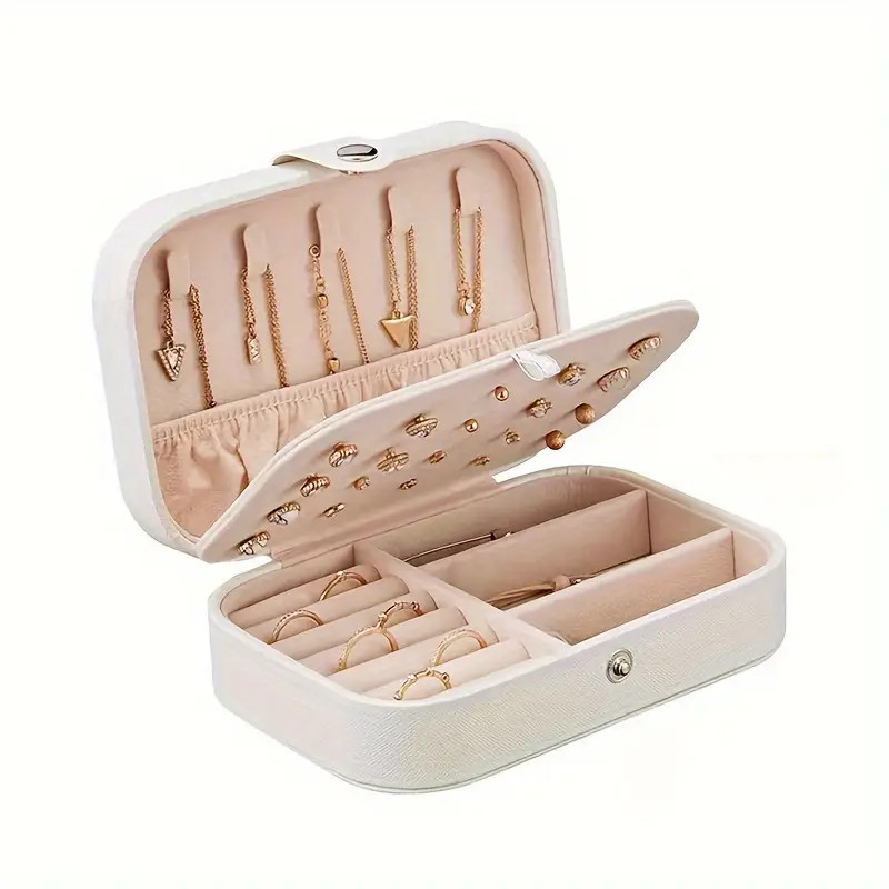 Jewelry Box Organizer Jewelry Box For Women 2 layer Travel - Temu | Temu Affiliate Program