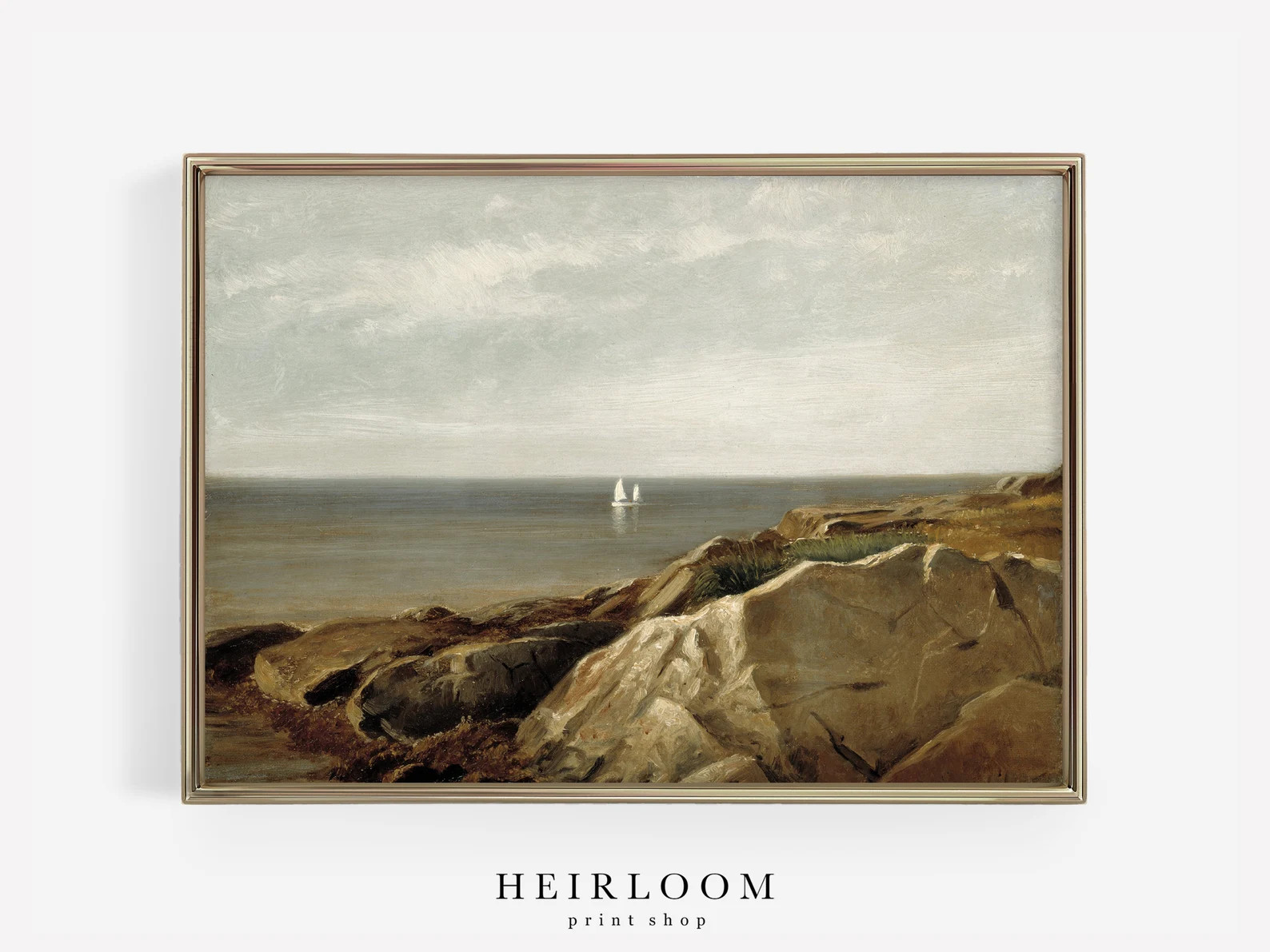 Maine Art Vintage Painting Print Coastal ART PRINTS Canvas Print Coast of Maine - Etsy Canada | Etsy (CAD)