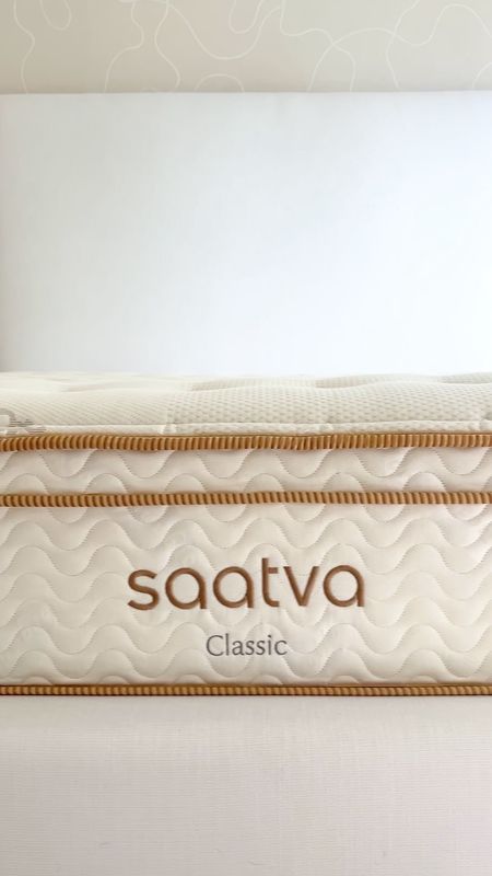 Need a new mattress? @Saatva’s Classic mattress is the way to go! It’s America's best-selling online luxury innerspring mattress made with recycled steel, organic cotton, and CertiPUR-US® foams. It’s ridiculously plush but also incredibly supportive. Plus you get a 365-night in-home trial, making it a no-brainer! Right now you can save $400 off your mattress purchase of $1000 or more and 15% off any bedding accessories (they have a full collection of luxury bedding products) through my links! #ad #saatva #saatvaltk

#LTKhome #LTKsalealert

#LTKVideo