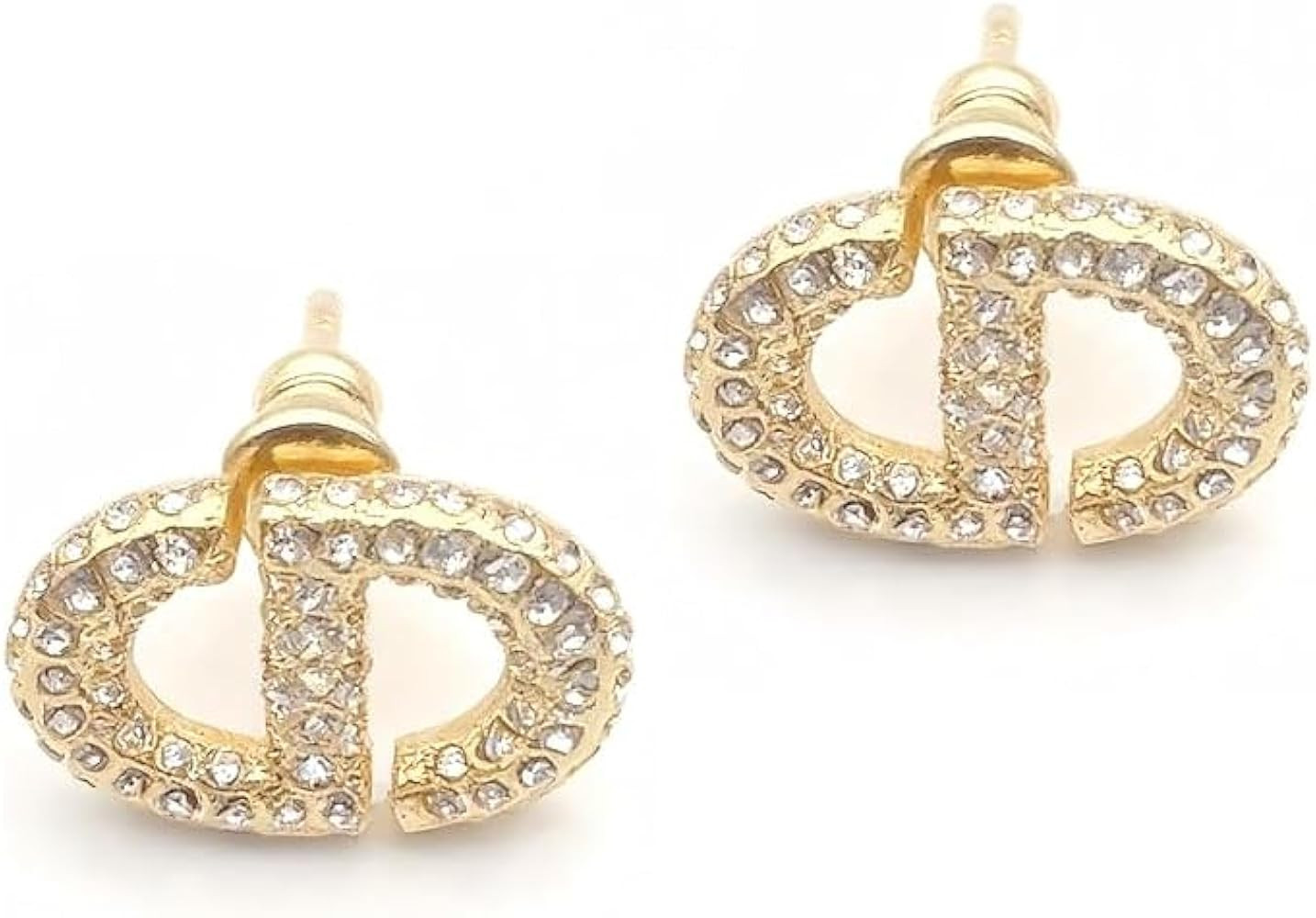 Crystal Pearl Drop Earrings, Gold Plated Star Charm, Rhinestone letter Design, Fashion Jewelry | Amazon (US)
