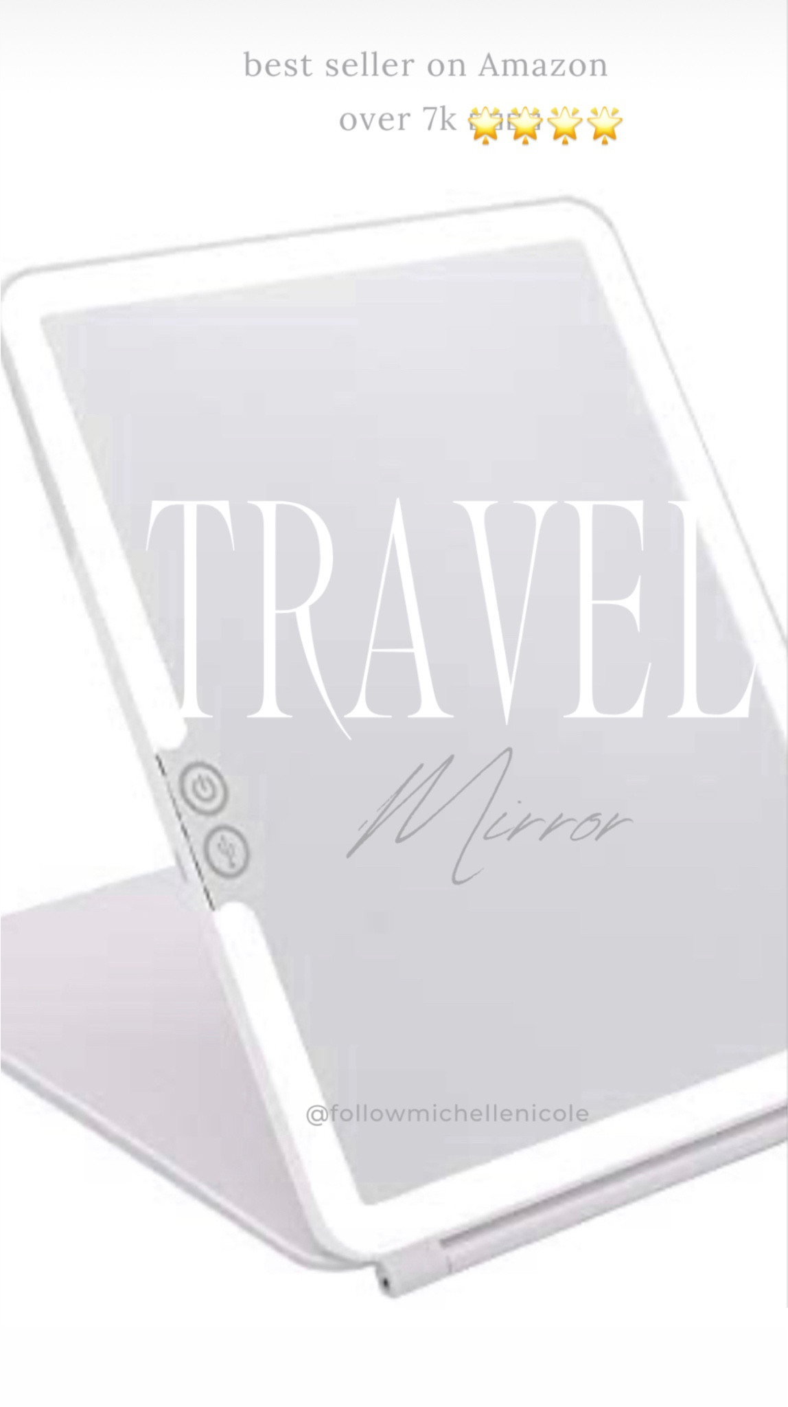 On Sale! Daily Deal 
Amazon find, best seller- lighted travel mirror perfect for traveling on vacation, road trips, in your carry on or makeup bag!  

#LTKbeauty #LTKsalealert #LTKtravel