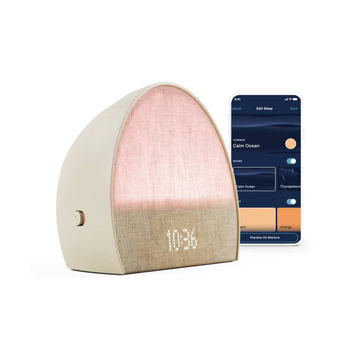 Hatch Restore 2 Bedside Sleep Guide Sunrise Alarm Clock Sound Machine | Target