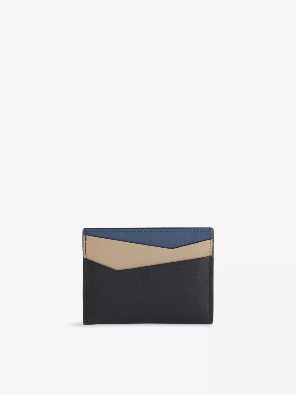 Puzzle Edge Leather Card Holder | Selfridges
