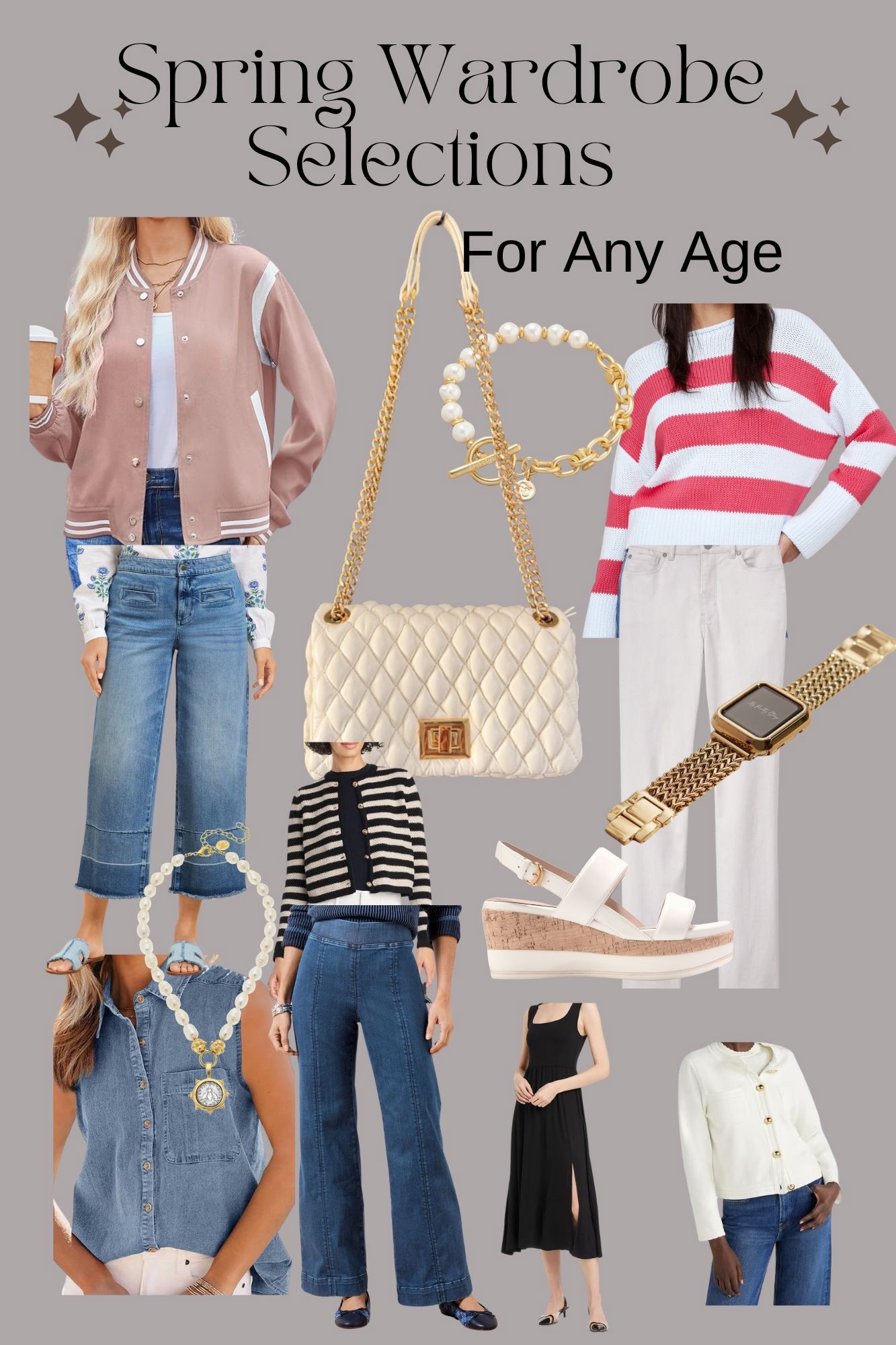 New Spring Wardrobe Essentials for any age 

#LTKSeasonal #LTKOver40 #LTKShoeCrush