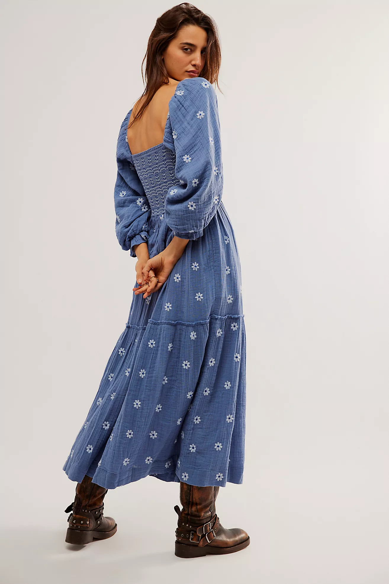 Dahlia Embroidered Maxi Dress | Free People (Global - UK&FR Excluded)