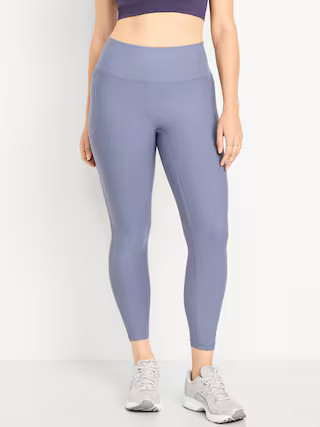 Extra-High Waisted PowerSoft Boundless 7/8 Pocket Leggings – No Front Seam | Old Navy (US)