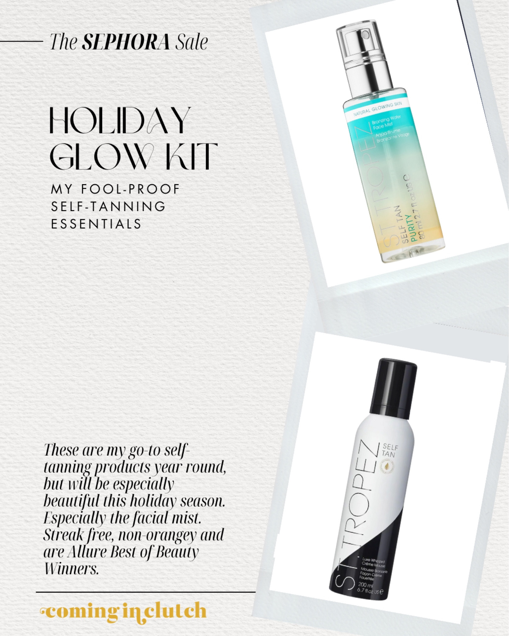 The self-tanning essentials I can’t live without ☀️✨

St. Tropez, self-tanner, bronze tanner, holiday essentials, facial tanner, facial self-tanner

#LTKbeauty #LTKsalealert