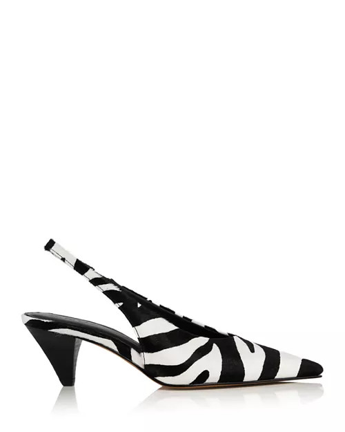 Women's Macki Zebra Calf Hair Slingbacks - Exclusive | Bloomingdale's (US)