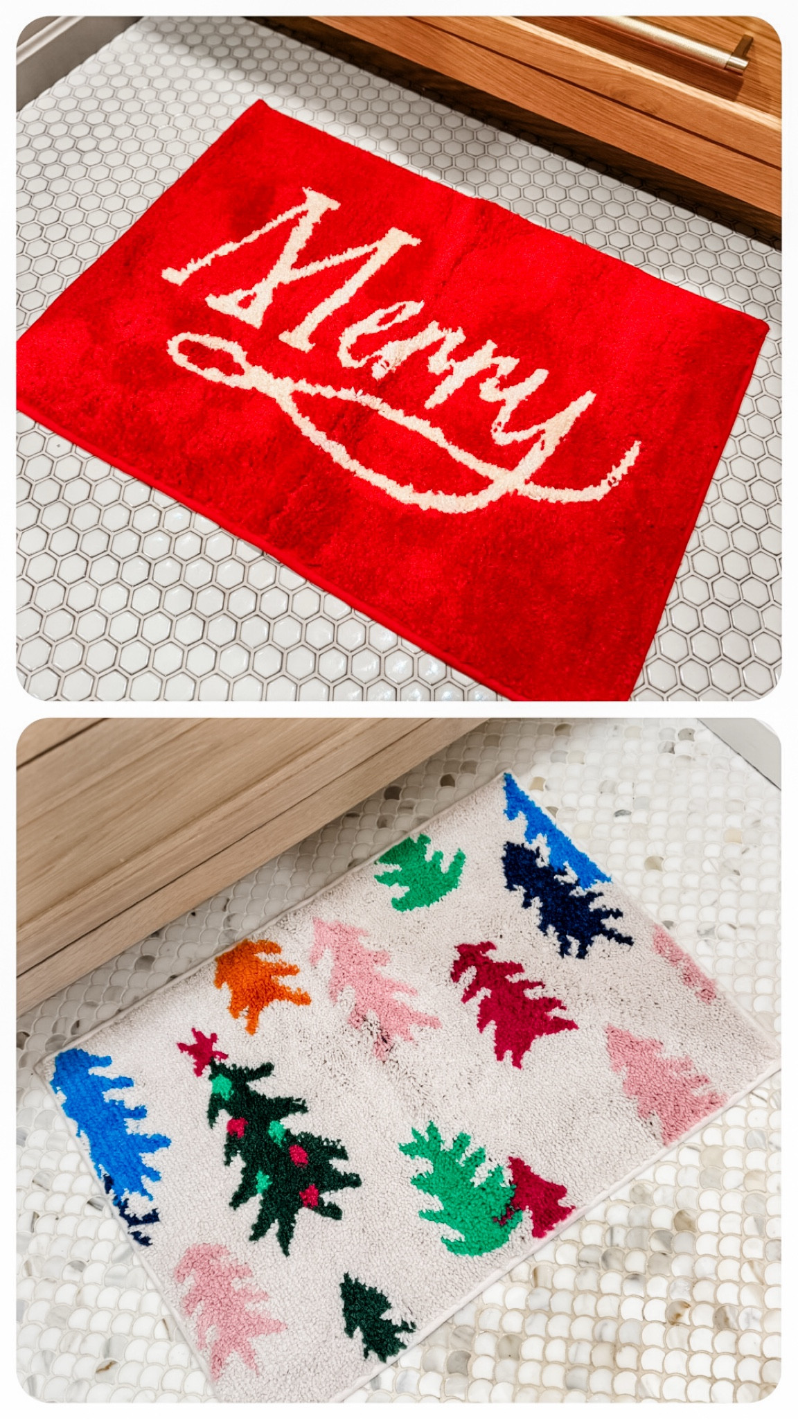 Dress up your bathrooms for the holidays, too!! Festive bath mats ⬇️

#LTKHoliday #LTKHome #LTKSeasonal