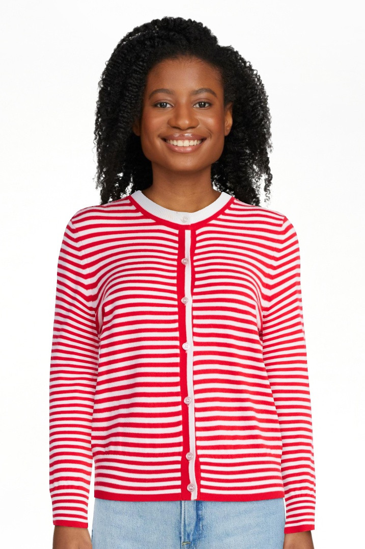 Free Assembly Women's and Women's Plus Solid, Stripe, & Print Classic Cozy Yarn Cardigan Sweater,... | Walmart (US)