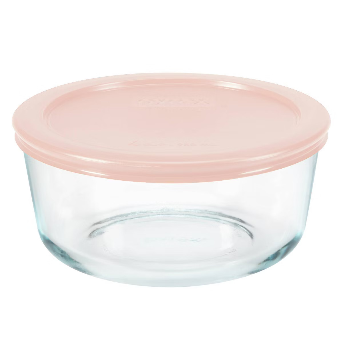 Pyrex 4pc 4c Round Glass Food Storage Container Set Lavender | Target