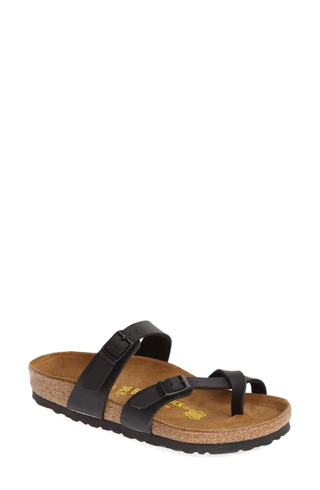Women's Birkenstock Mayari Birko-Flor Slide Sandal, Size 8-8.5US / 39EU B - Black | Nordstrom
