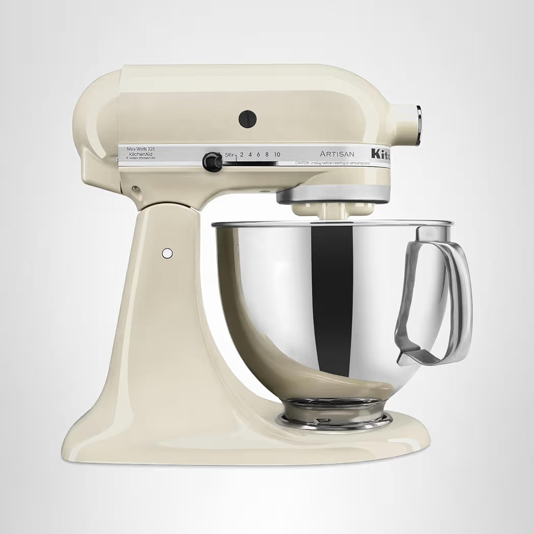 KitchenAid Artisan Series 5 Quart Tilt Head Stand Mixer with Pouring Shield KSM150PS, Almond Crea... | Amazon (US)