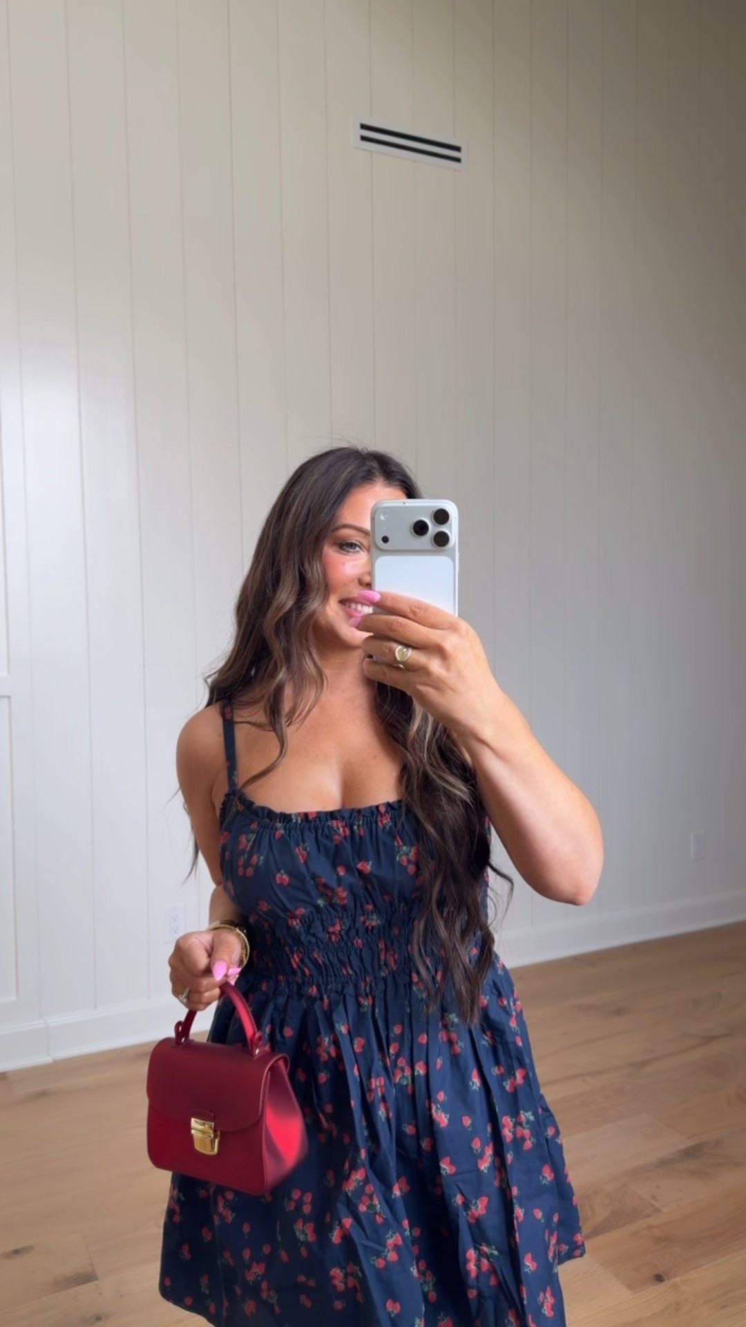 Abercrombie Strawberry Mini Dress | Smocked Summer Dress

This Abercrombie strawberry dress is absolutely stunning 🤍 The smocked bodice is so flattering and the fit is feminine without being over the top.

Wearing a size Small. True to size. Comes in multiple colors and prints.

Perfect for summer parties, date night, vacations, or family photos.

#LTKgrwm #LTKootd #LTKValentine