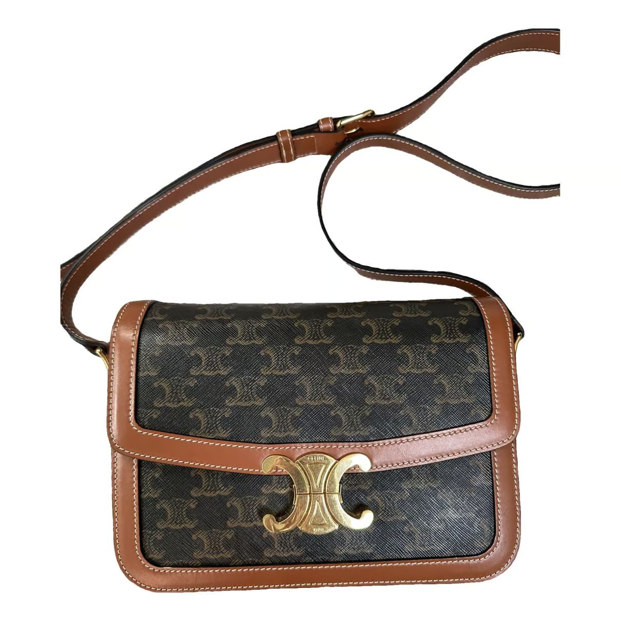Triomphe leather handbag Celine Brown in Leather - 35908196 | Vestiaire Collective (Global)