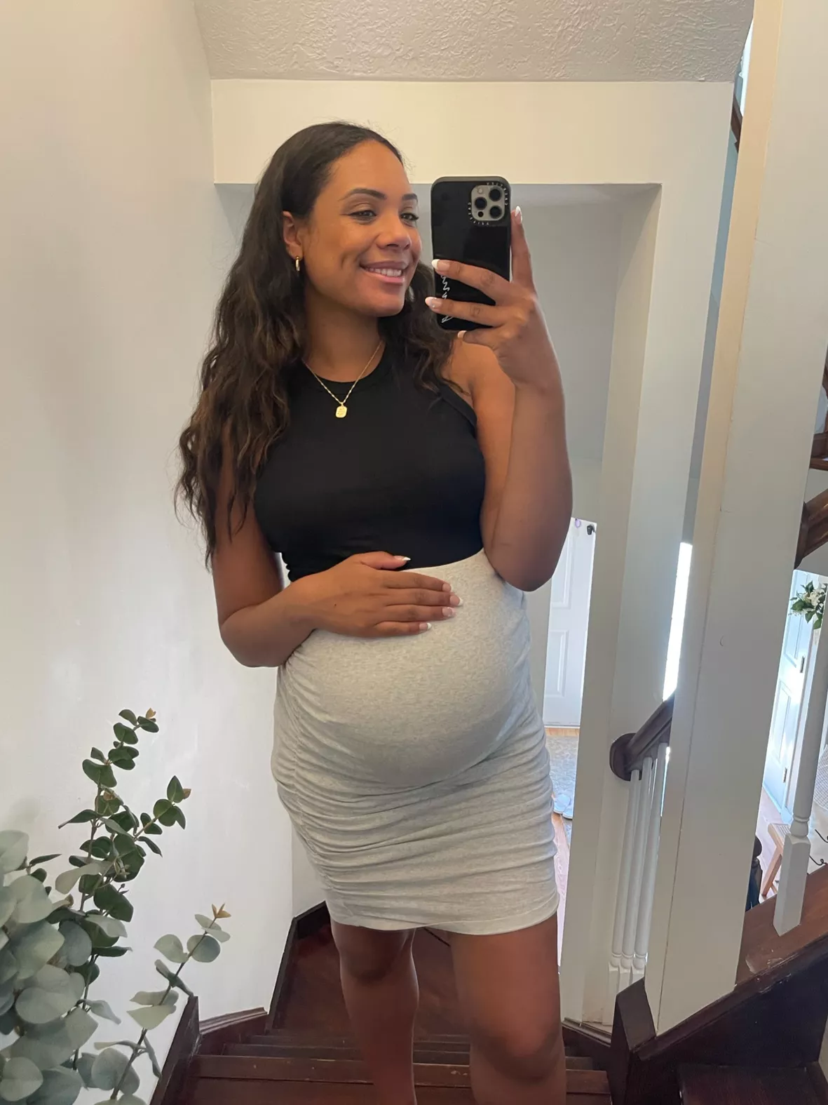 Body-con Maternity skirt - Grey curated on LTK