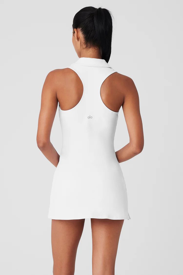 Charmed Tennis Dress - White | Alo Yoga
