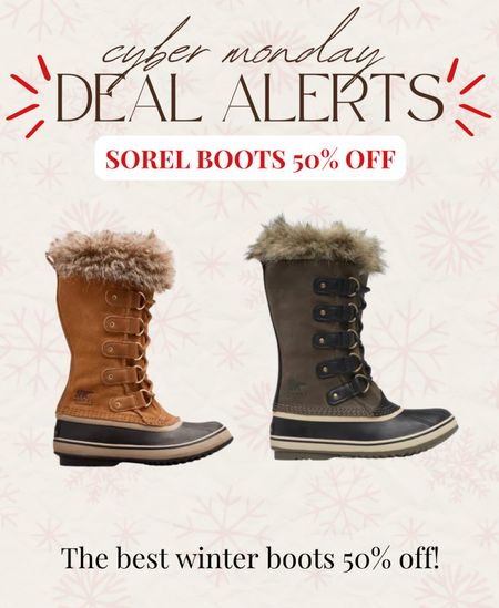 Sorel winter boots 50% off!

#LTKshoecrush #LTKsalealert #LTKCyberWeek
