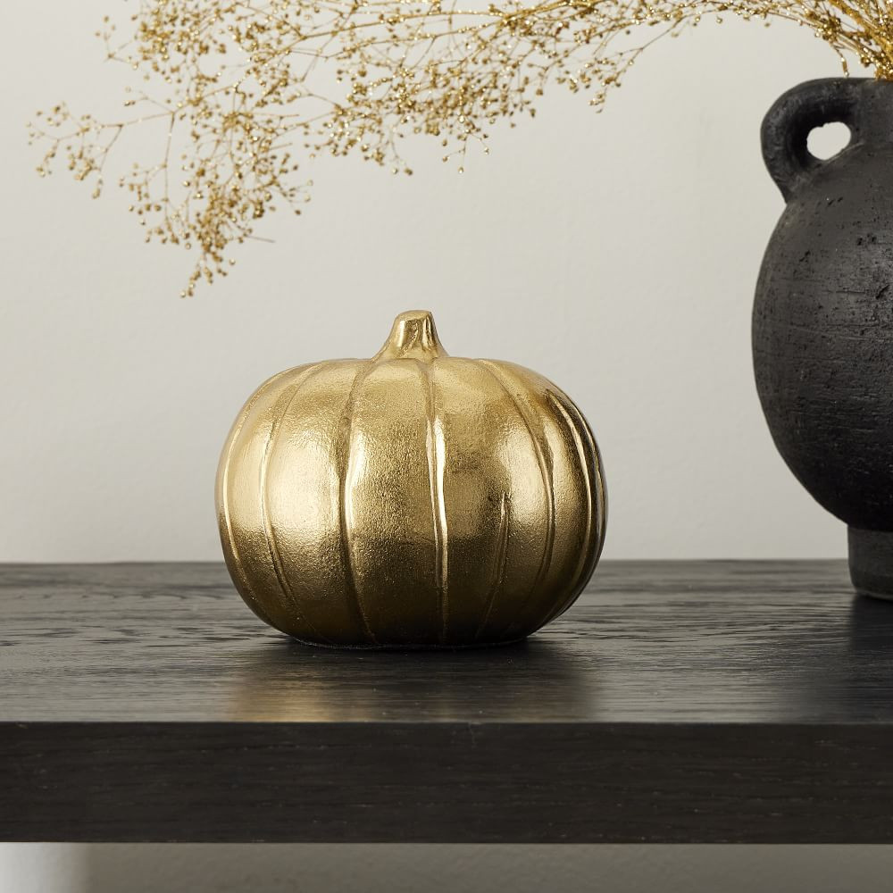 Brass Pumpkin Decorative Object | West Elm (US)