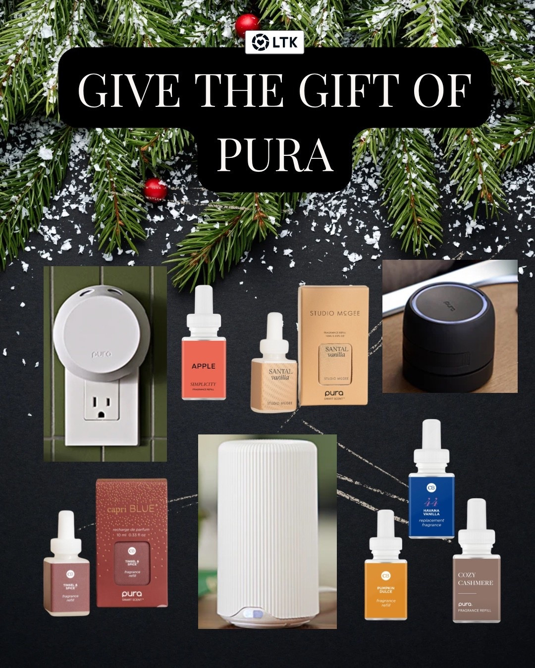 Pura Smart Diffusers & Fragrance on Sale

Pura is on sale and it’s the perfect time to stock up on the best home + car fragrance diffusers. These smart scent devices make your home smell incredible with clean, long-lasting fragrances—and now you can gift them for less. The Pura Home Diffuser and Car Diffuser both work with app control, scheduling, and fragrance intensity settings. Most scents are subscription-eligible, and subscriptions take 20% off every refill (such a good deal!). Sharing my top fragrances like Santal, Pumpkin Dulce, Capri Blue Volcano, Vanilla and Apple. These sell out every holiday season—grab them while they’re marked down!

#LTKCyberWeek #LTKSaleAlert #LTKGiftGuide