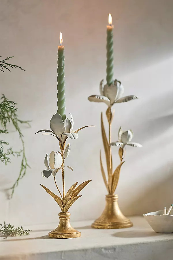 Iris Taper Candle Holder | Anthropologie (US)