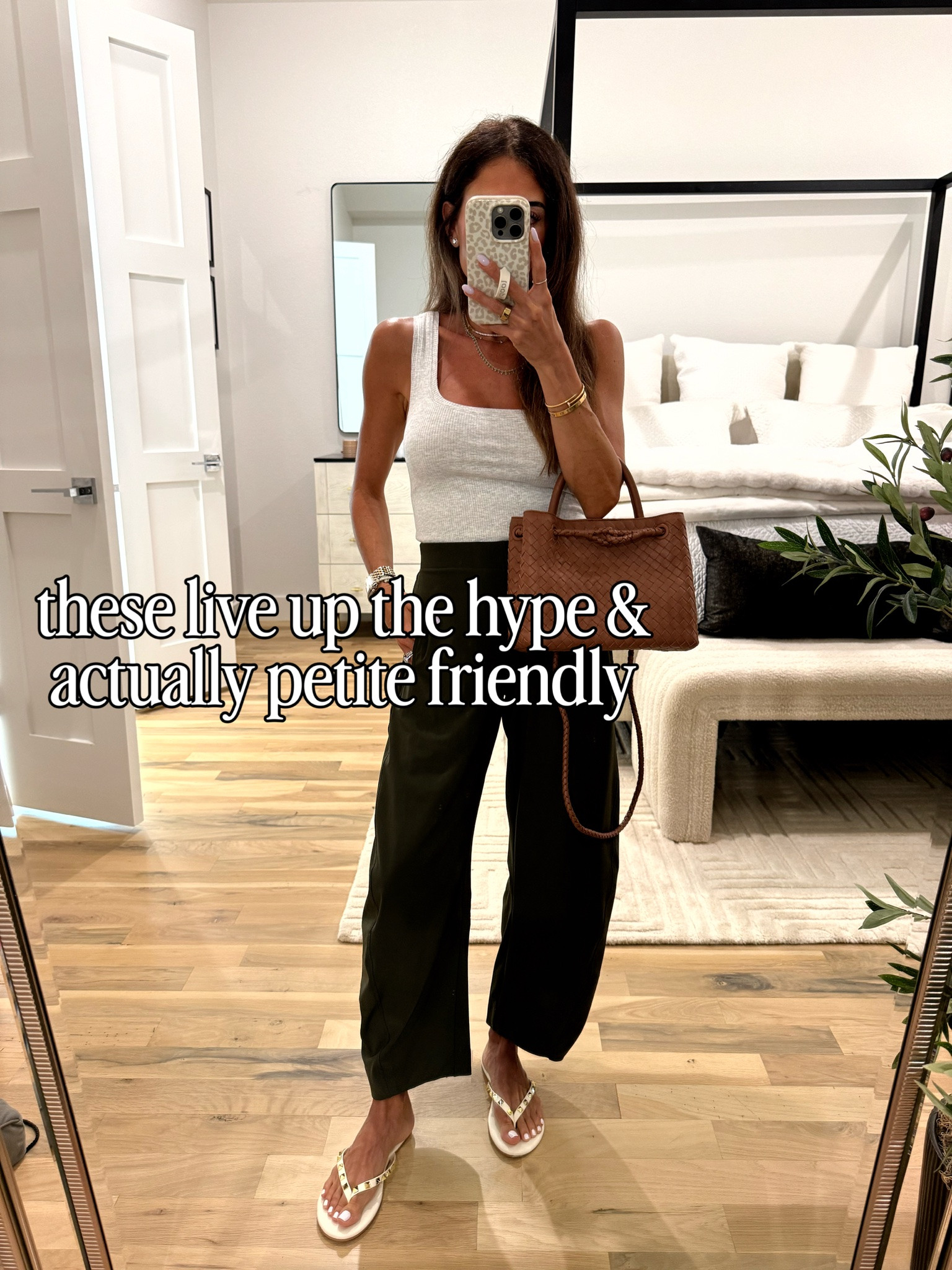 Trending viral pants size 0p ribbed tank size s comfy sandals and affordable bag fall outfit

#LTKSaleAlert #LTKPetite