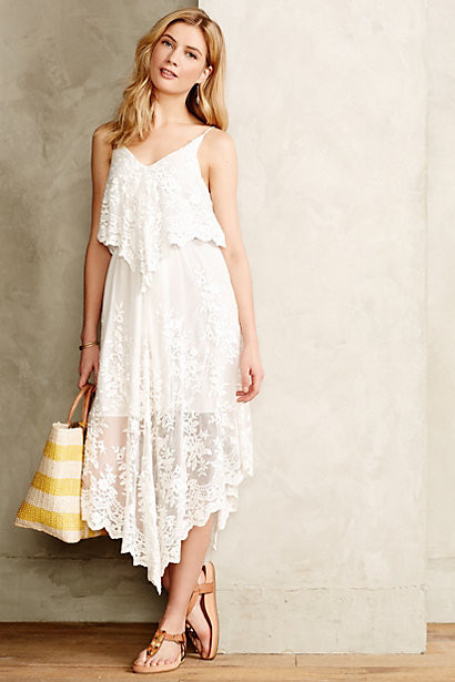 Veiled Silk Dress | Anthropologie (US)