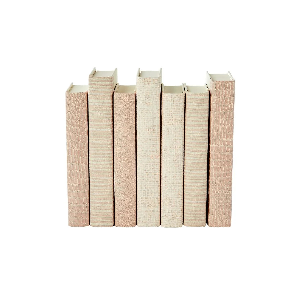 Blush Grasscloth Decorative Book Set | Caitlin Wilson Design