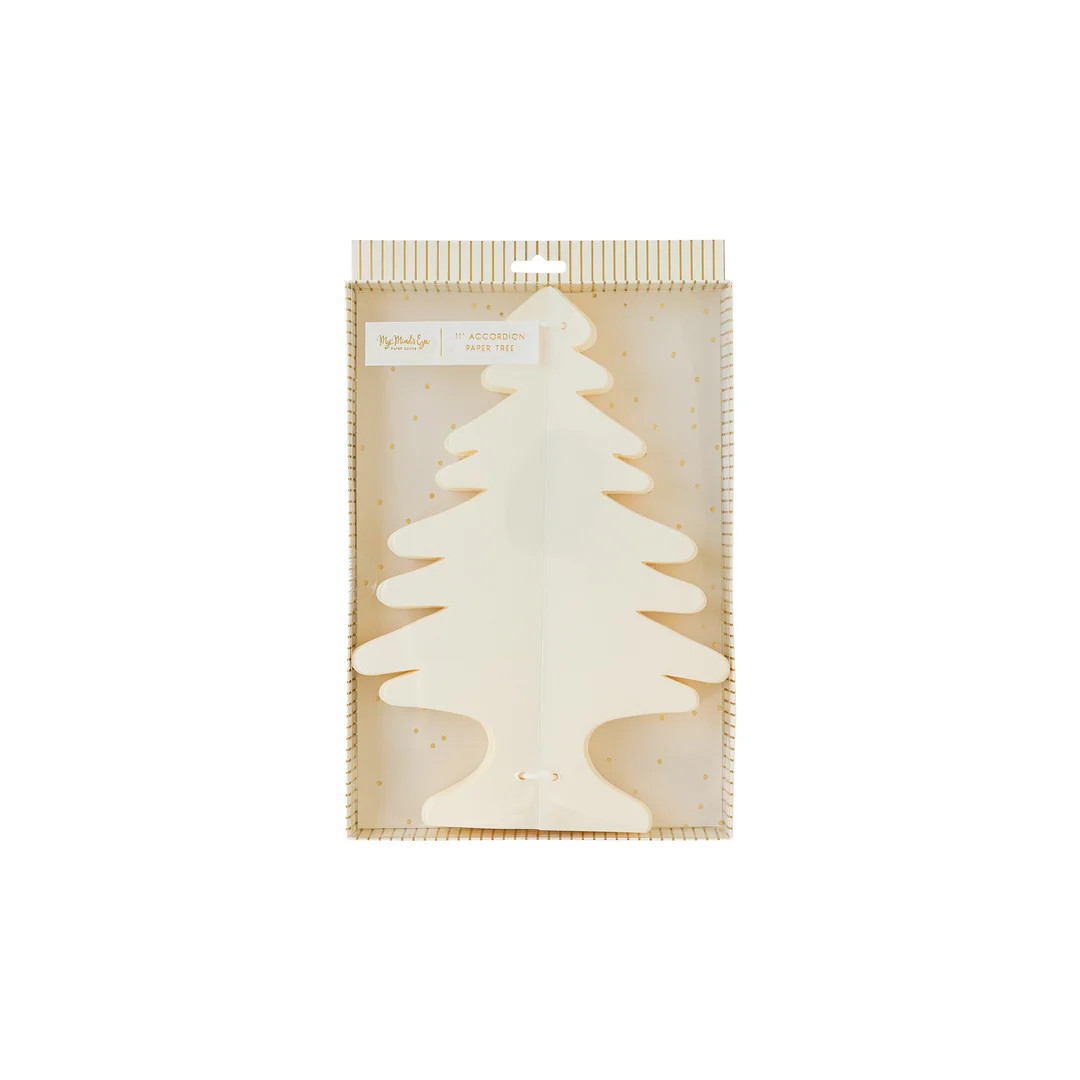Golden Holiday Medium Paper Tree Decor | My Mind's Eye