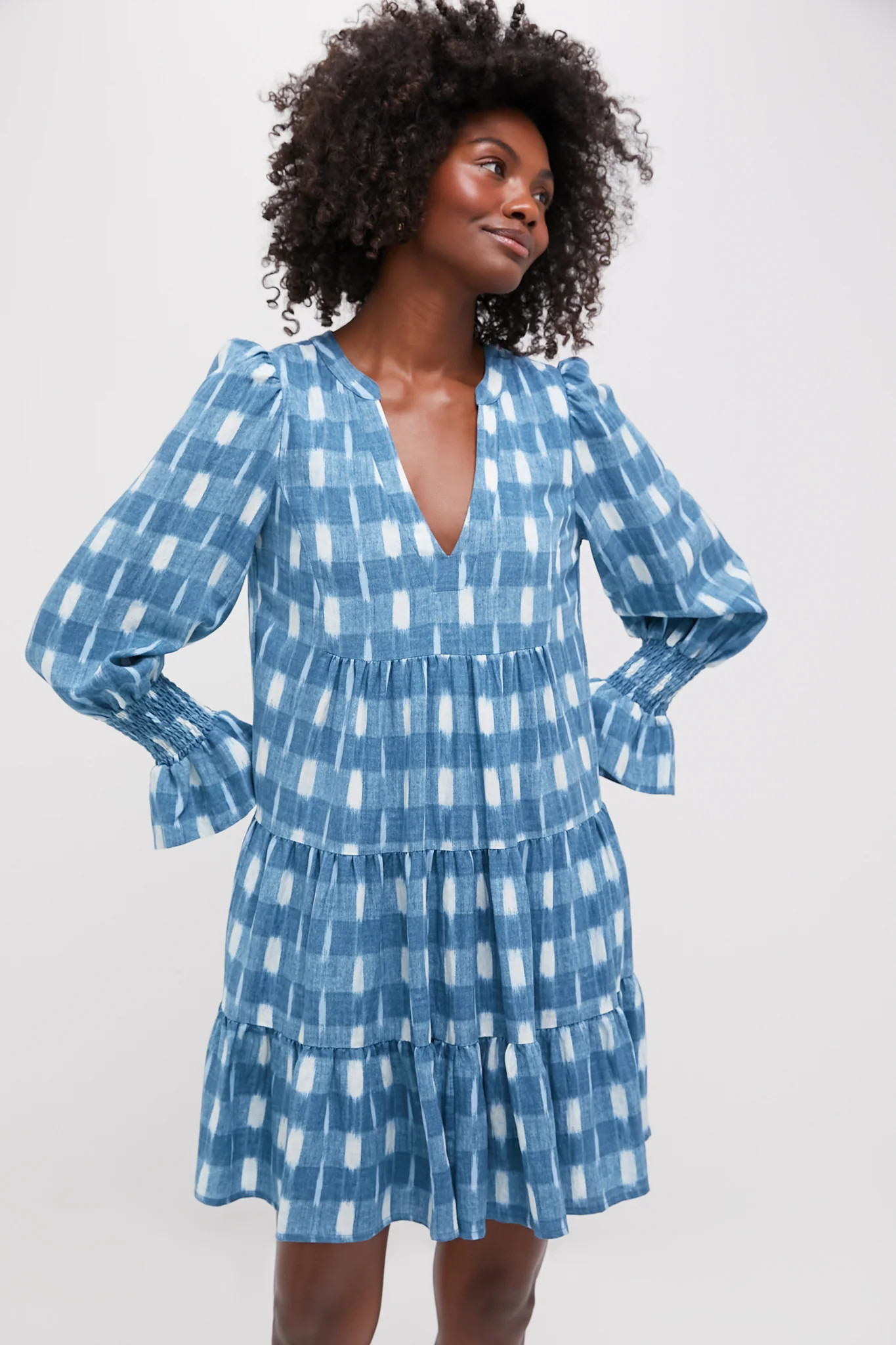 Blue Ikat Kenzo Dress | Tuckernuck (US)