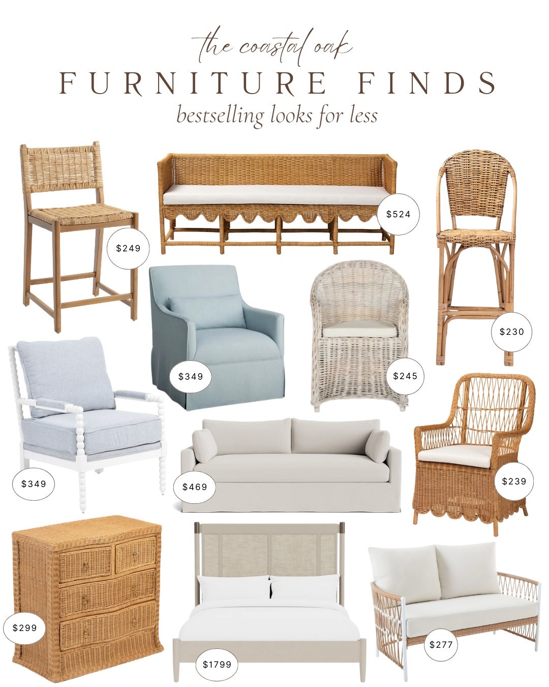 Outdoor furniture rattan coastal Serena lily 