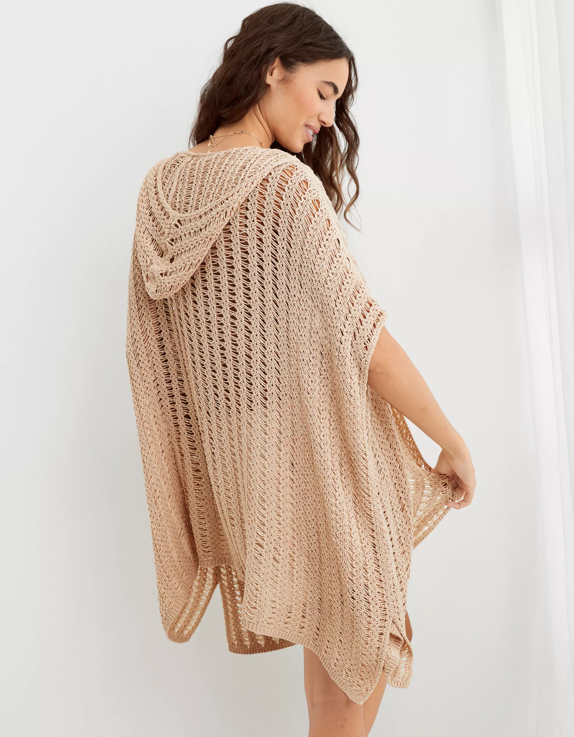 Aerie Hooded Sweater Cape | Aerie