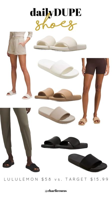 Lululemon dupe. Lululemon slide sandals dupe. Lululemon Restfeel slide sandals. 

#LTKshoecrush #LTKfindsunder50 #LTKsalealert