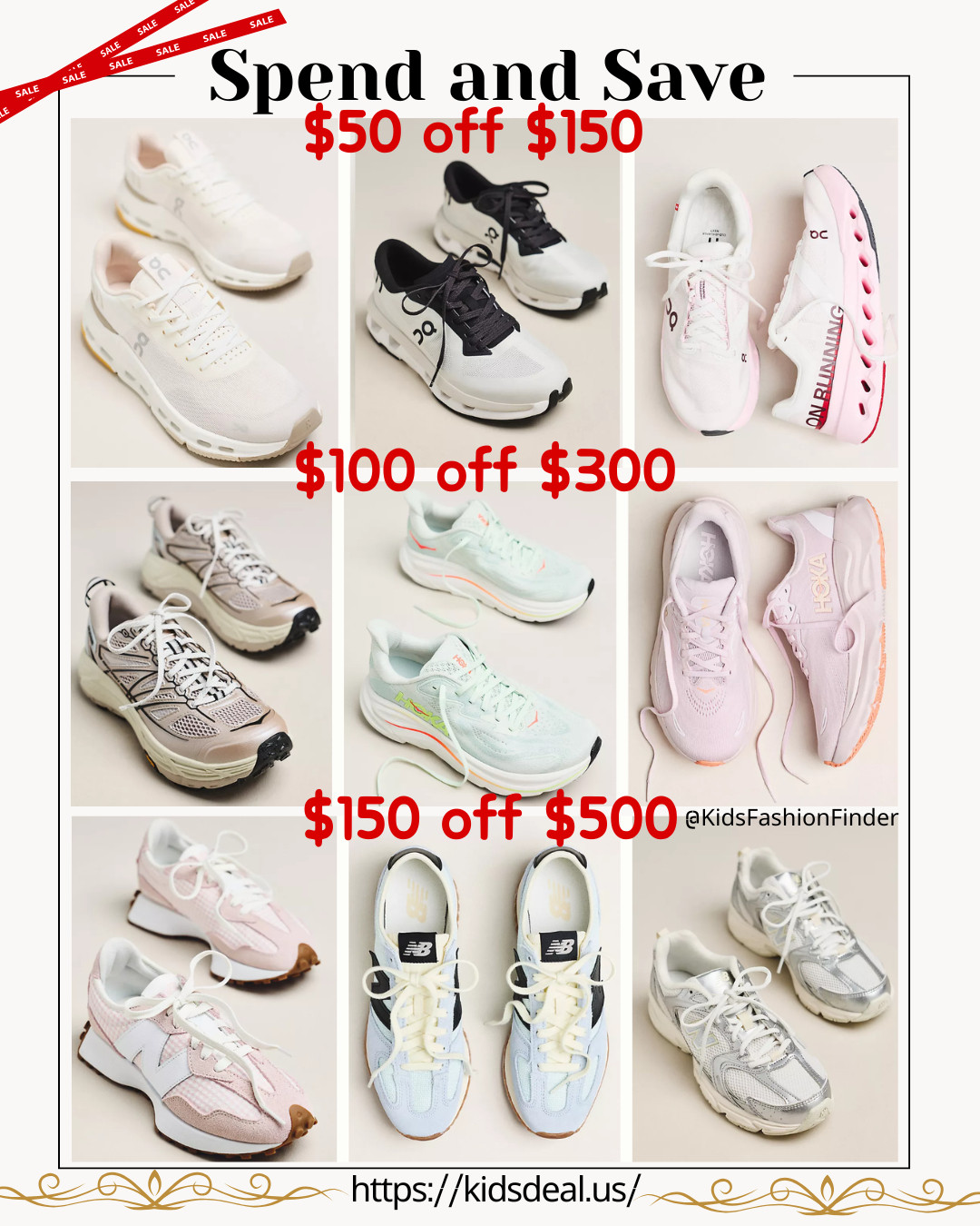 👟🔥 Sneaker Deal You Don’t Want to Miss!

💸 Spend $150 → Save $50
💸 Spend $300 → Save $100
💸 Spend $500 → Save $150

Shop top brands like On Running, HOKA & New Balance 😍
Great selection + full sizes available — perfect time to upgrade your sneakers!

Run before your size is gone 💨

#Anthropologie #SneakerDeals #OnRunning #HOKA #NewBalance #RunningShoes #MomFinds #DealAlert #AthleisureStyle #ShoeSale 👟💛 

 

#LTKWorkwear #LTKfitnessgoals #LTKSaleAlert