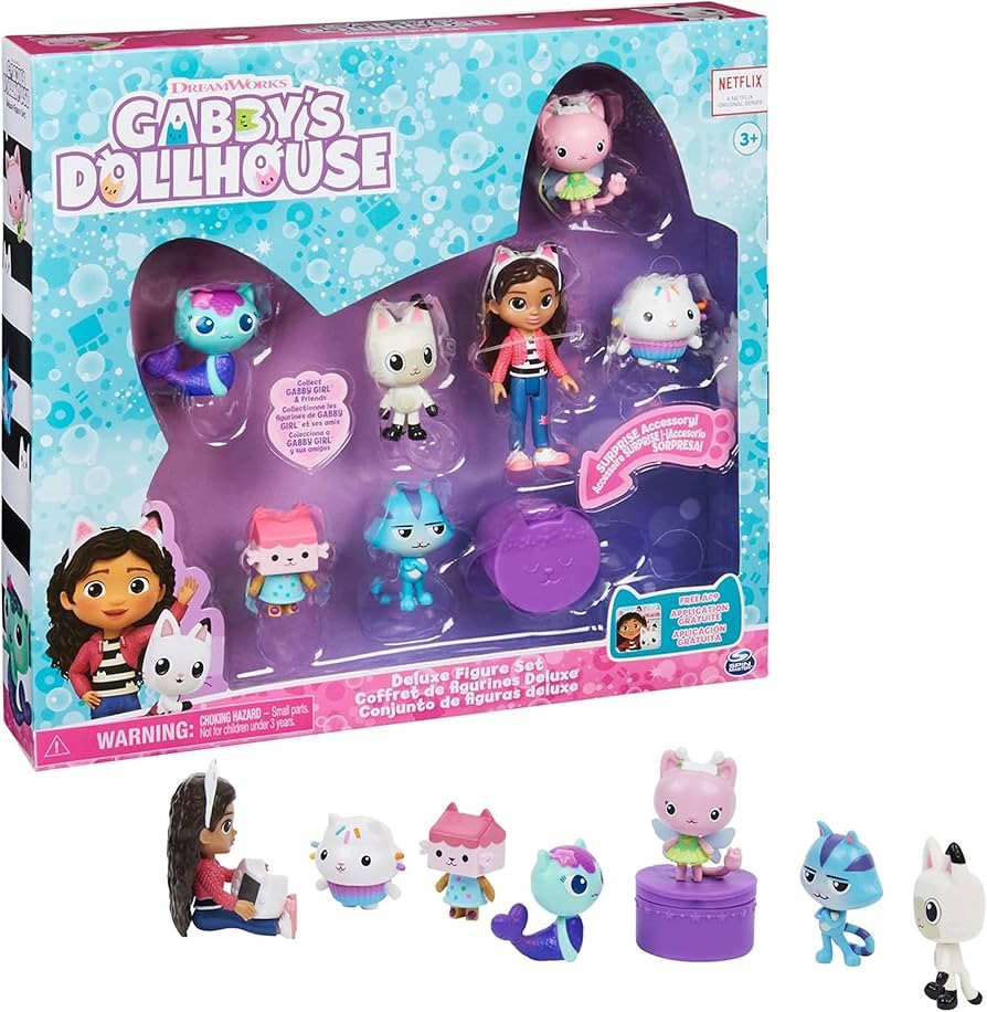 Gabby’s Dollhouse, Deluxe Figure Gift Set with 7 Toy Figures and Surprise Accessory, Kids Toys ... | Amazon (CA)
