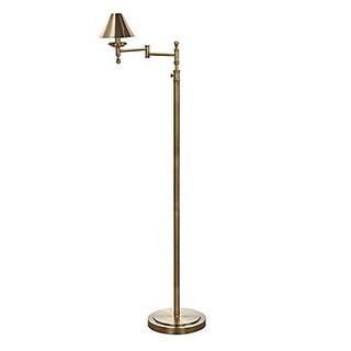 Penny Swing Arm Floor Lamp with Adjustable Height & Antique Brass Finish | Ballard Designs, Inc.