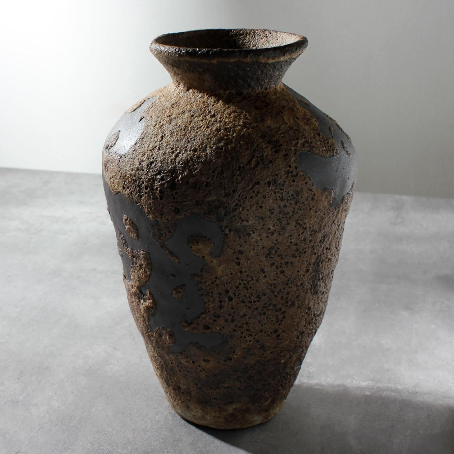 Rusty Ceramic Vase, Pottery Farmhouse Flower Vase for Centerpieces, Wabi Sabi Decorative Vase for... | Amazon (US)