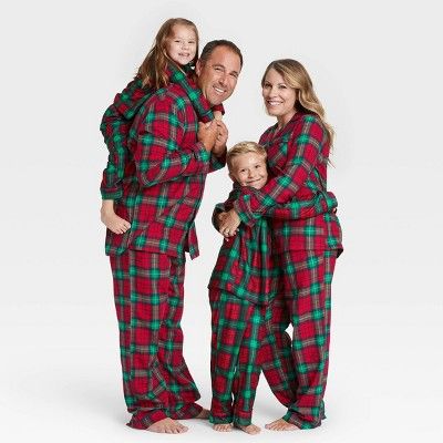 Holiday Plaid Flannel Matching Family Pajamas Collection - Wondershop™ Red | Target