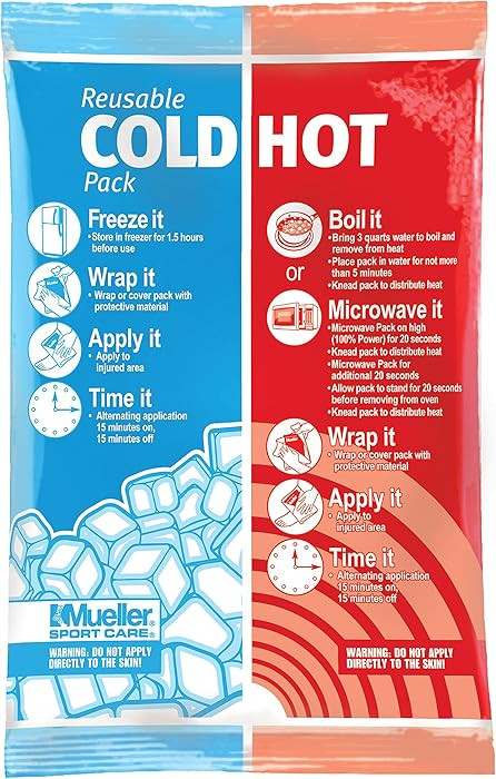 MUELLER Sports Medicine Reusable Cold & Hot Pack, Ice Pack for Injuries and Pain Relief, Blue | Amazon (US)
