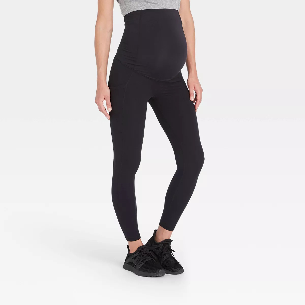 Over Belly with Pocket Active Maternity Leggings - Isabel Maternity by Ingrid & Isabel™ Black S | Target