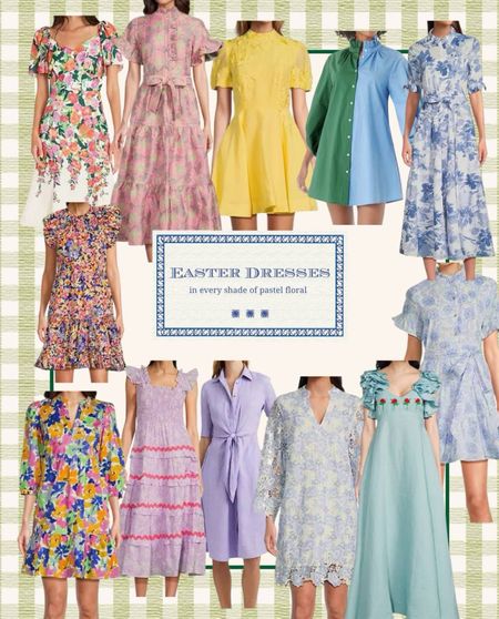 Spring into Easter with these chic pastel florals, perfect for any sunny day out. From ruffled lavender to buttery yellow, these dresses bloom with style. #EasterFashion #PastelDresses #FloralFrocks #SpringStyles #DressToImpress

#LTKstyletip