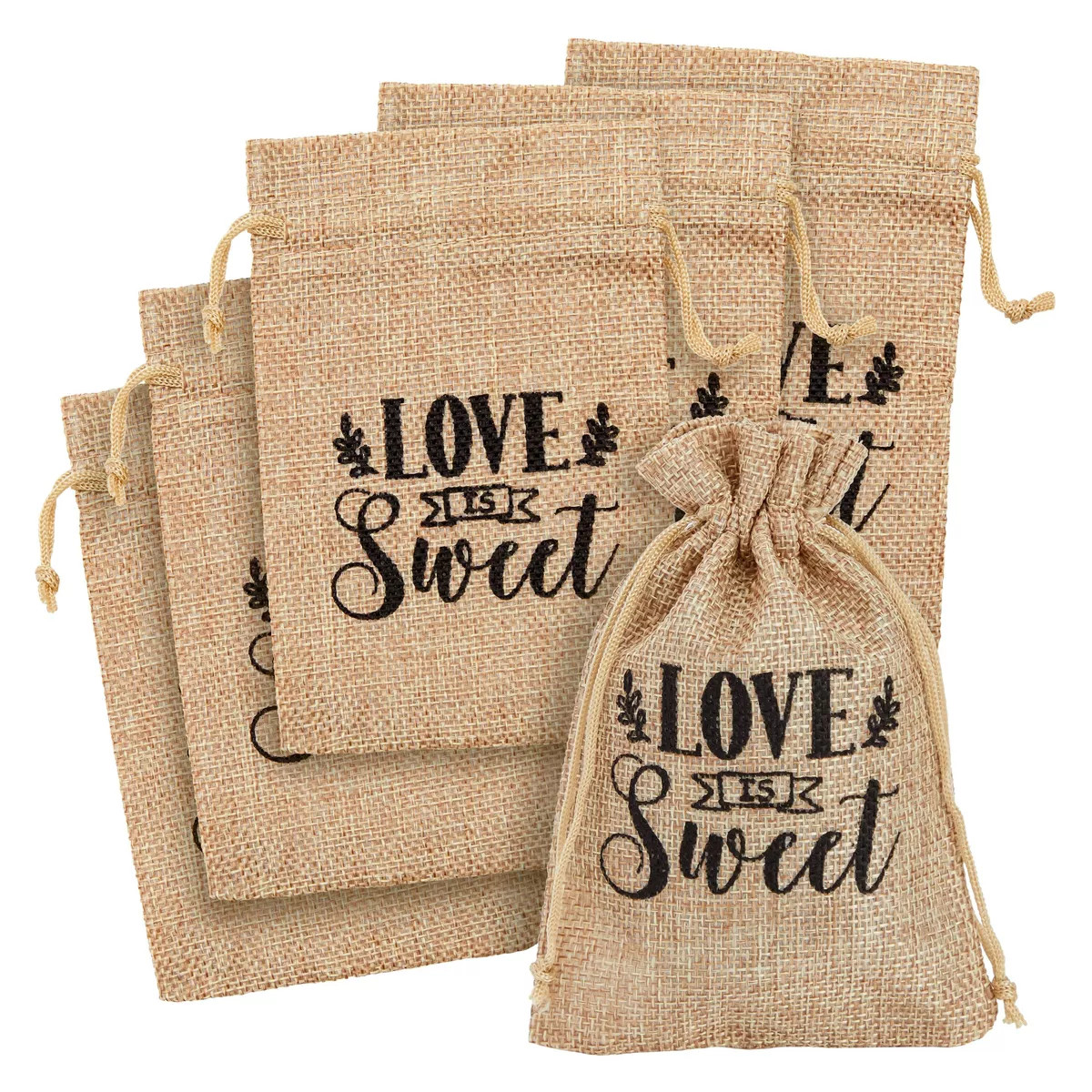 Sparkle and Bash 30 Pack Small Burlap Gift Bags with Drawstring for Wedding Party Favors, Jewelry... | Target