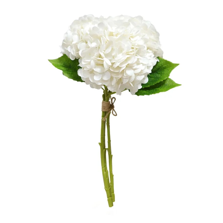 Faux Hydrangea Bundle, White, 19", by My Texas House | Walmart (US)