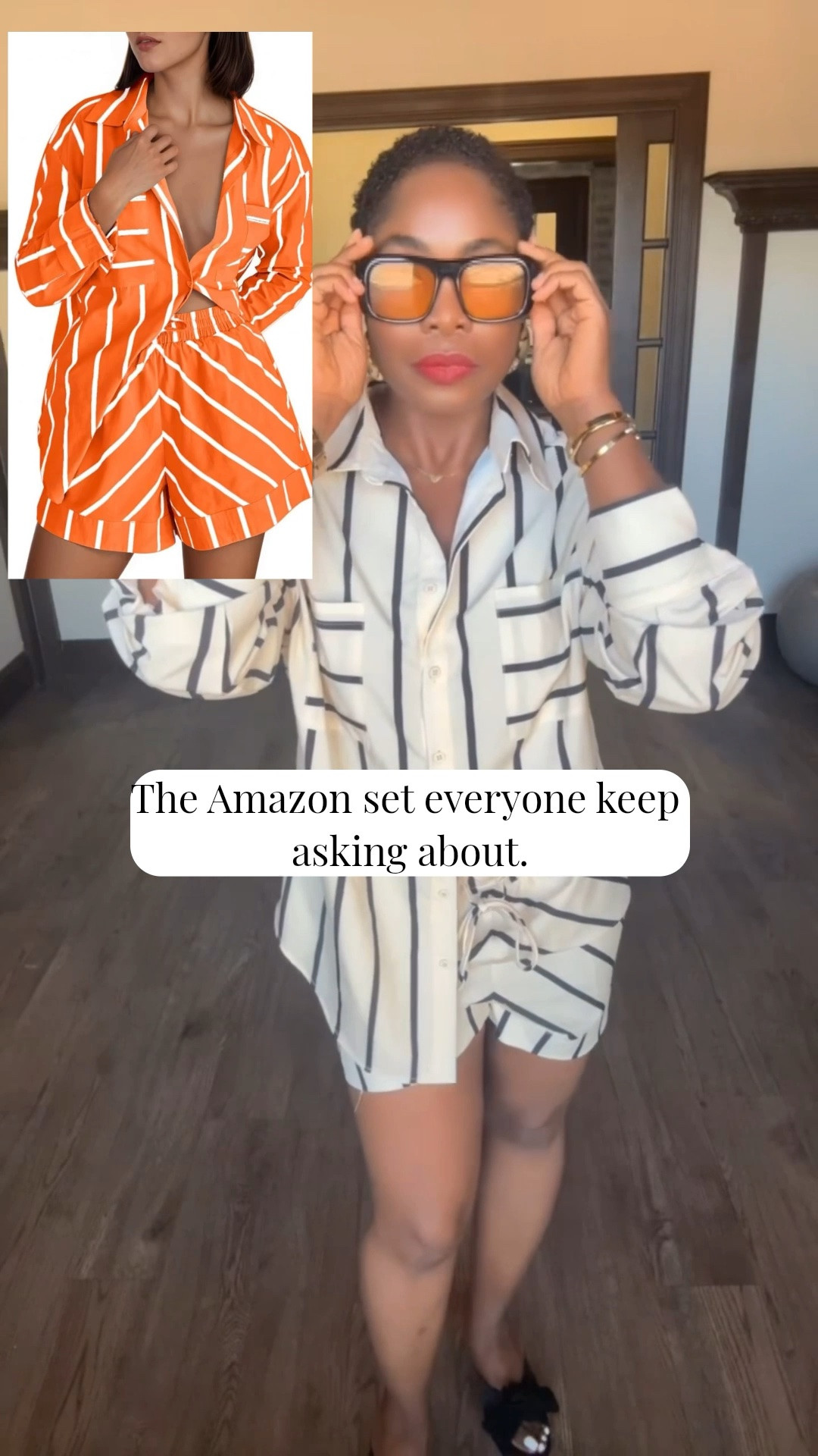 Amazon two-piece set under $50 🤍

wearing the tan & black version but this orange color is EVERYTHING for spring/summer ☀️✨

the perfect vacation outfit, brunch outfit, travel outfit, girls night look & effortless throw-on set

wear it with heels, flats, sneakers or sandals — easy elevated style in seconds

🚨 trending Amazon fashion find right now
🚨 the best colors/sizes will sell out FAST
🚨 luxury vibe without the luxury price

tap to shop before it’s gone
save this for your next vacation outfit
follow for elevated Amazon fashion finds

#AmazonFashion #VacationOutfit #SpringStyle #SummerOutfit #LTKStyle

#LTKSeasonal #LTKOver40 #LTKTravel
