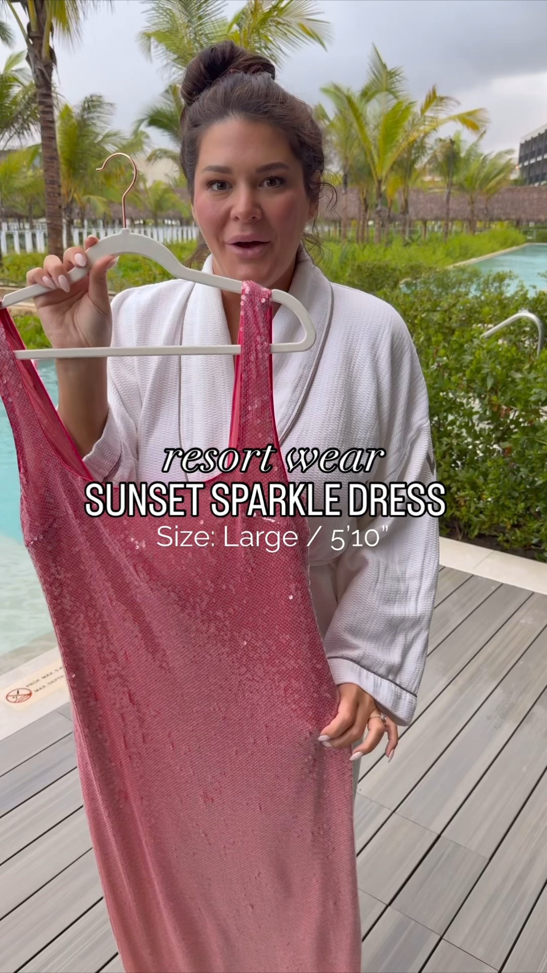 Sunsets and sparkles are always a great combo. Here’s my outfit for dinner tonight at the resort! It’s so dreamy here. Stay tuned for a full vlog of our trio!

Dress: Large

Resort wear, vacation dress, vacation outfit, sequin dress, special occasion dress, summer fashion 

#midsizefashion #midsizestyle #resortwear #vacationoutfit #amazonmusthaves #stylereels #fashionreels #sequindress


#LTKMidsize #LTKgrwm #LTKootd