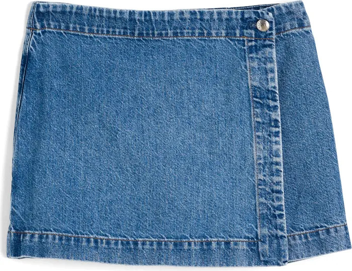 Denim Wrap Mini Skort | Nordstrom