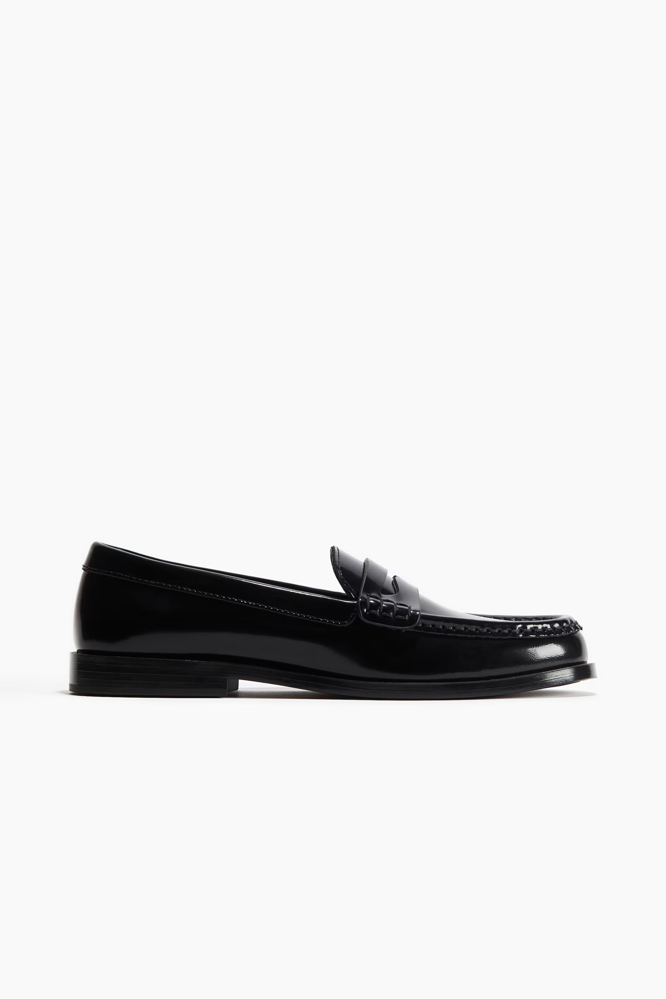 Leather loafers - Black - Ladies | H&M GB | H&M (UK, MY, IN, SG, PH, TW, HK)