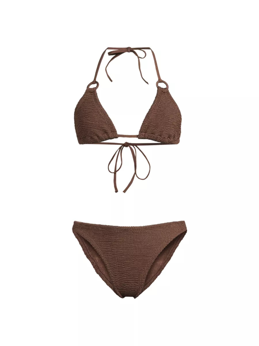 Eva Textured O-Ring Bikini | Saks Fifth Avenue