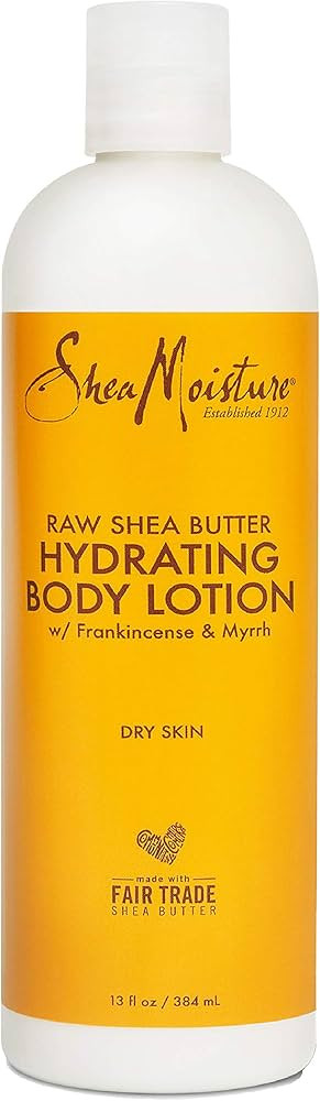 Sheamoisture Hydrating Body Lotion for Dry Skin Raw Shea Butter Paraben Free Lotion 13 oz | Amazon (US)